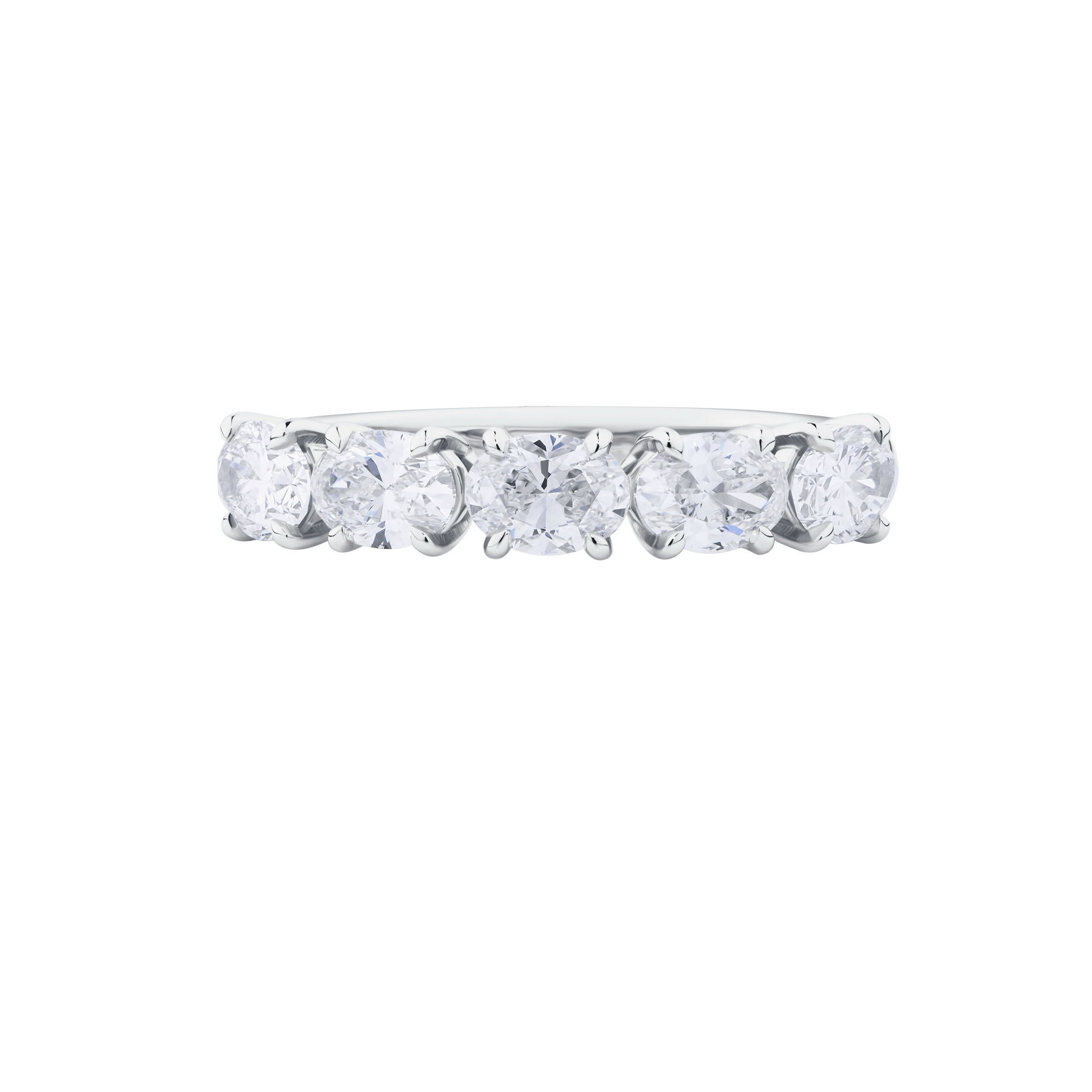 1.58ct Oval Cut East-West Eternity Band