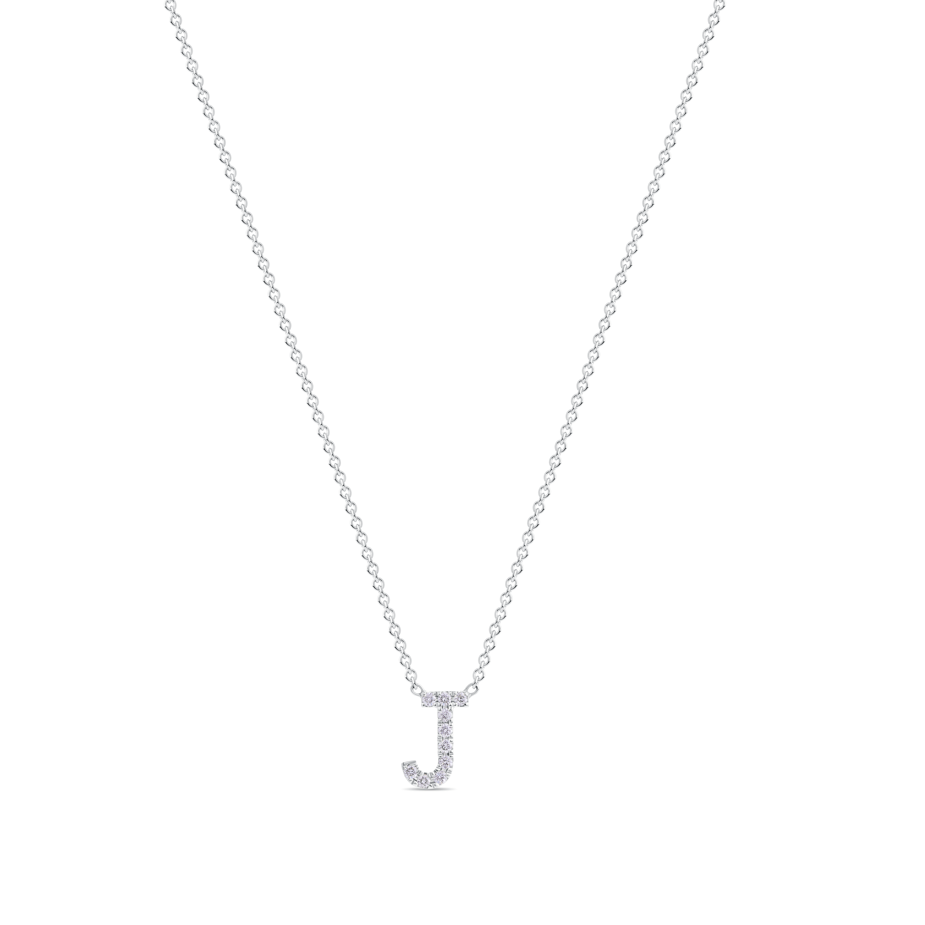 Petit Diamond Letter Necklace
