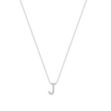 Petit Diamond Letter Necklace