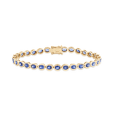 East–West Sapphire Tennis Bracelet