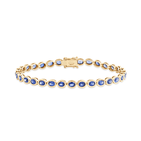 East–West Sapphire Tennis Bracelet