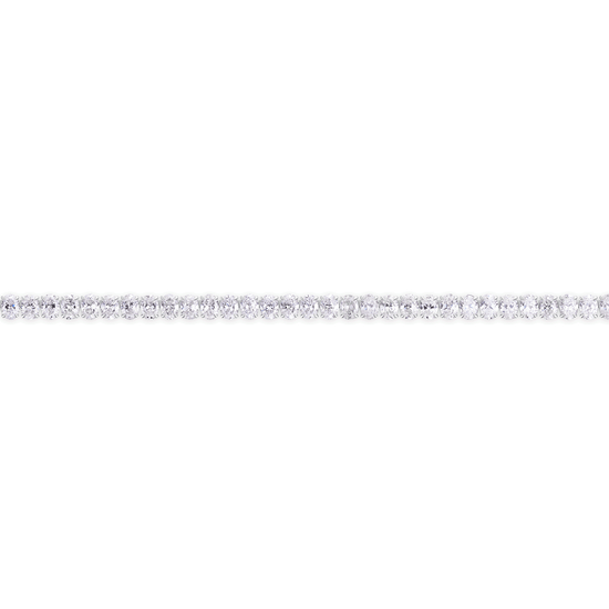 28ct Oval Cut Diamond Tennis Necklace in 18ct White Gold
