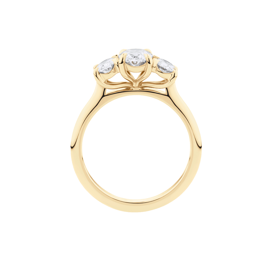 AG.31 | Oval Diamond Trilogy with Diamond Band