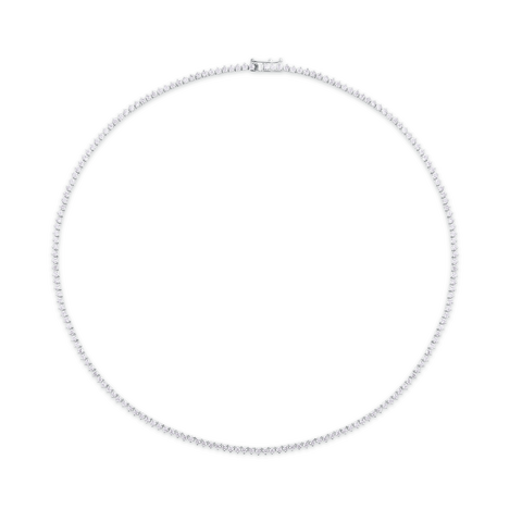 4.55ct Tri Claw Diamond Tennis Necklace