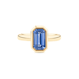 Bezel Set Ceylon Sapphire Ring