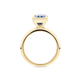 Bezel Set Ceylon Sapphire Ring