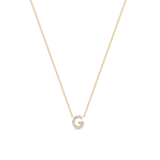 Petit Diamond Letter Necklace