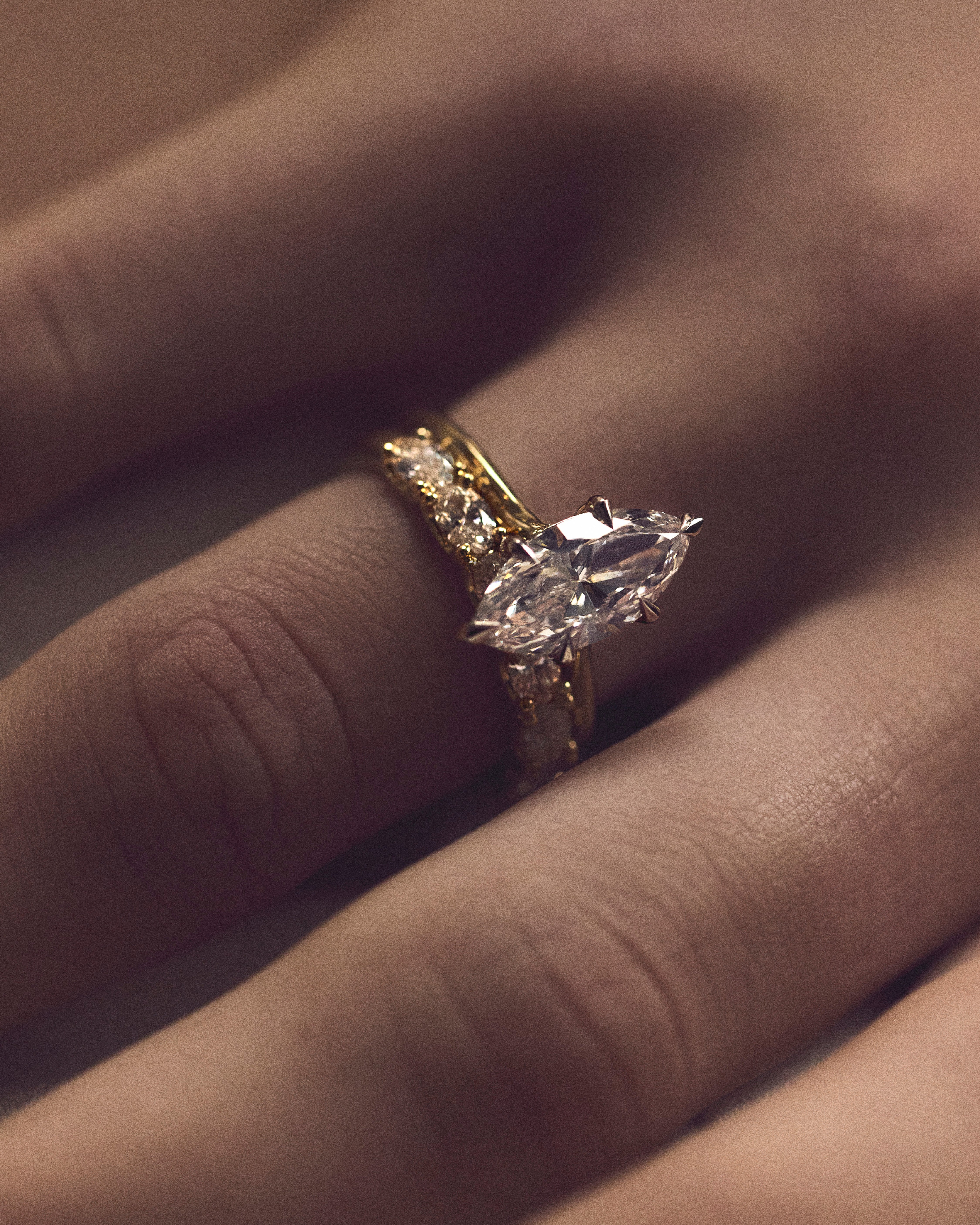2ct Marquise Diamond Engagement Ring