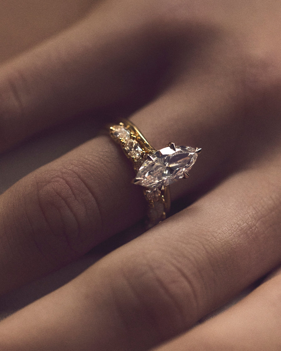 2ct Marquise Diamond Engagement Ring