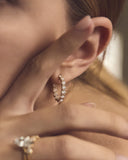 1ct Diamond Hoop Earrings in 18ct Gold