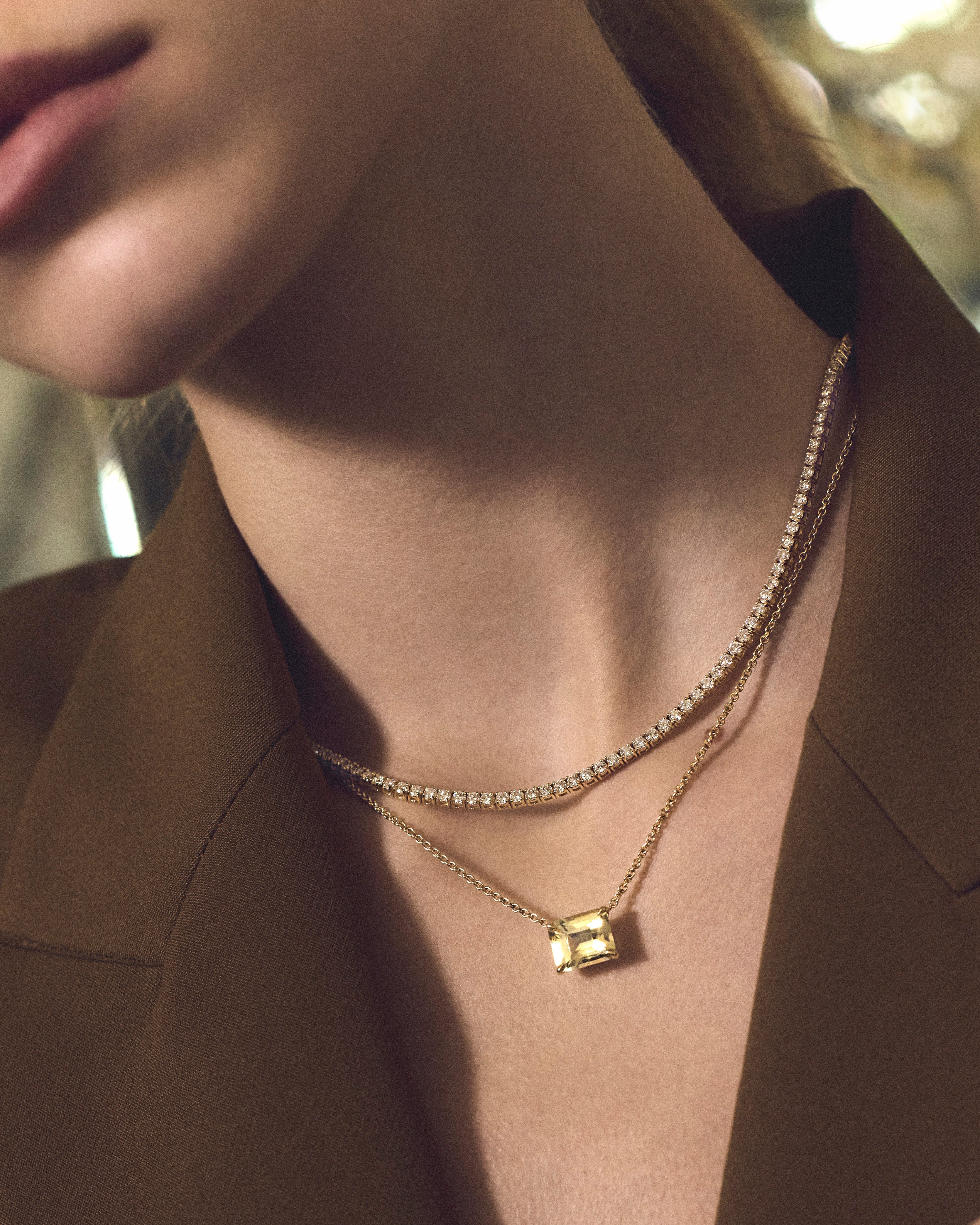 4.78ct Yellow Sapphire Pendant Necklace in 18ct Yellow Gold