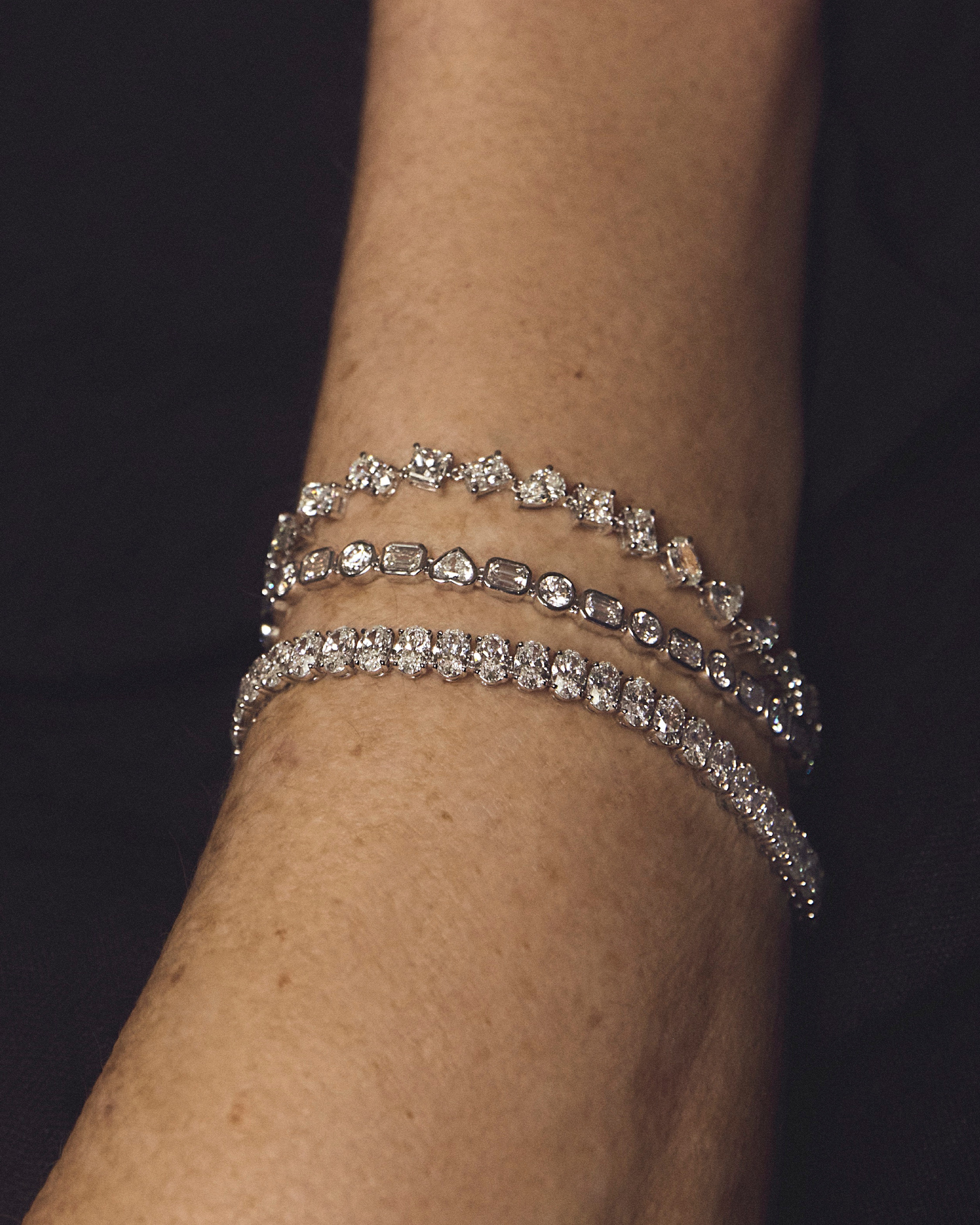 9.33ct Fancy Shape Diamond Bracelet in 18ct White Gold