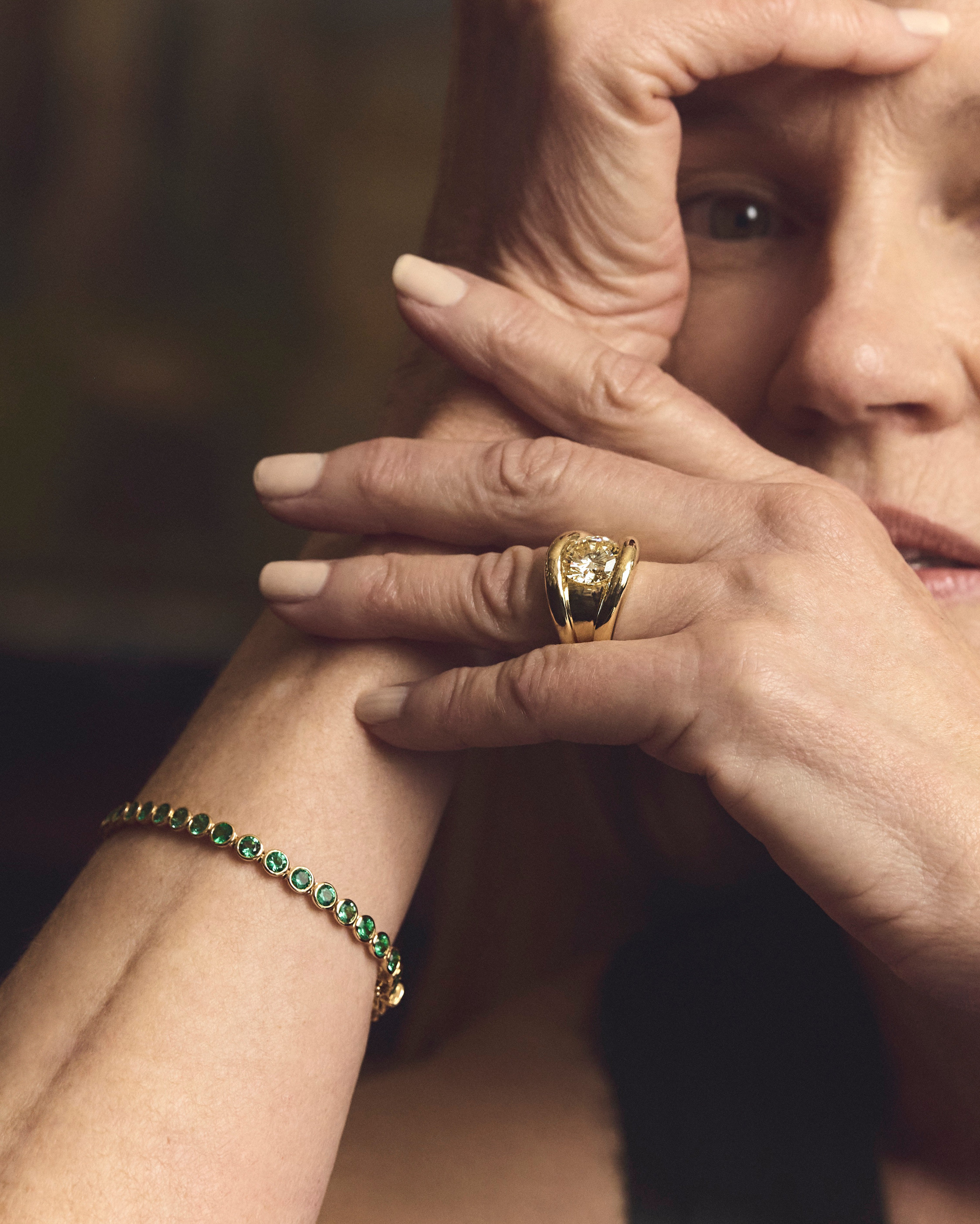Yellow Diamond Gypsy Ring in 18ct Gold