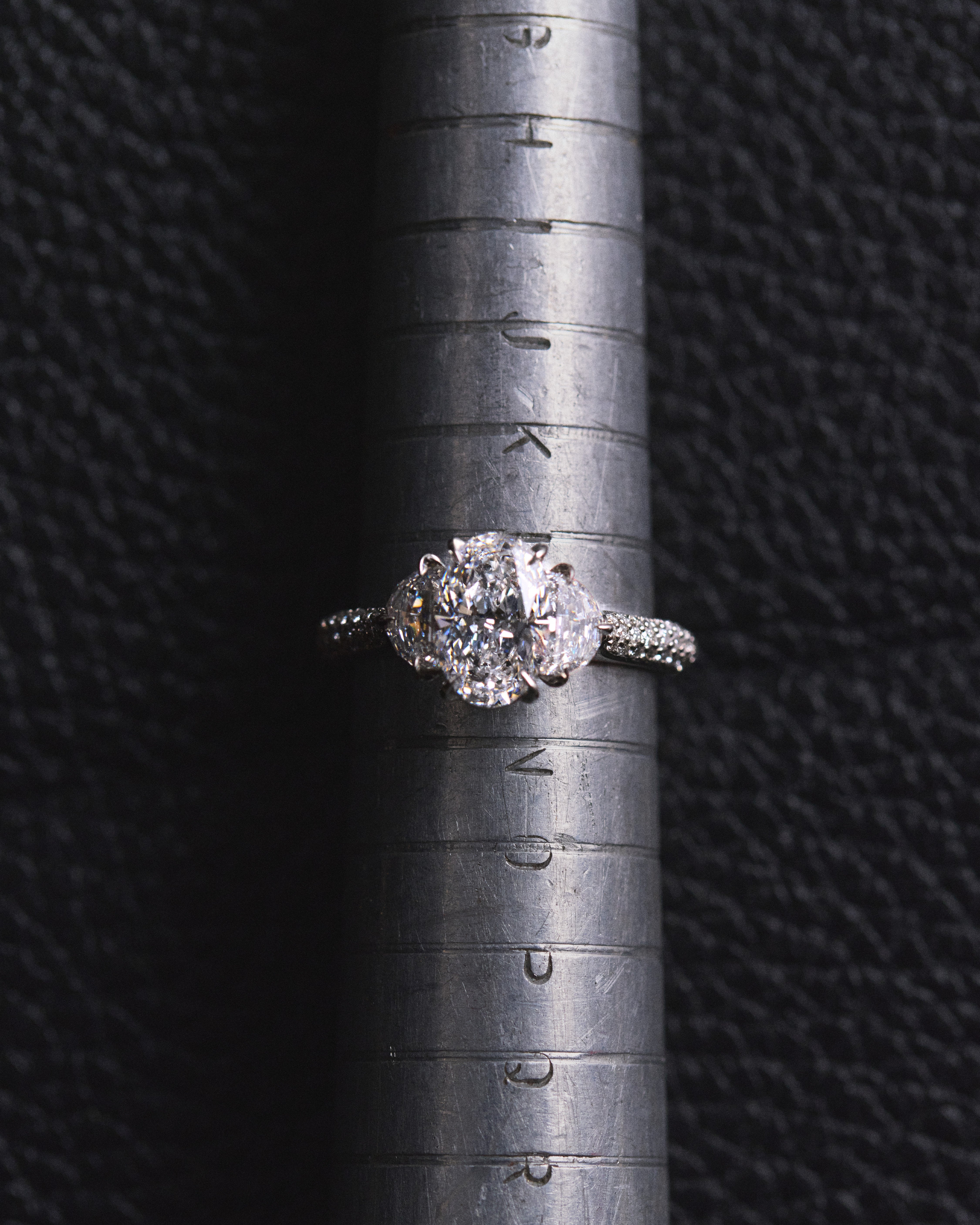 Platinum Diamond Trilogy Engagement Ring