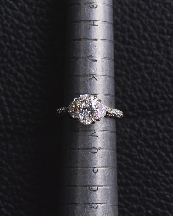 Platinum Diamond Trilogy Engagement Ring