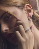 Grand Diamond Scallop Hoops in 18ct Gold