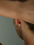 Diamond Scallop Hoops | Grand