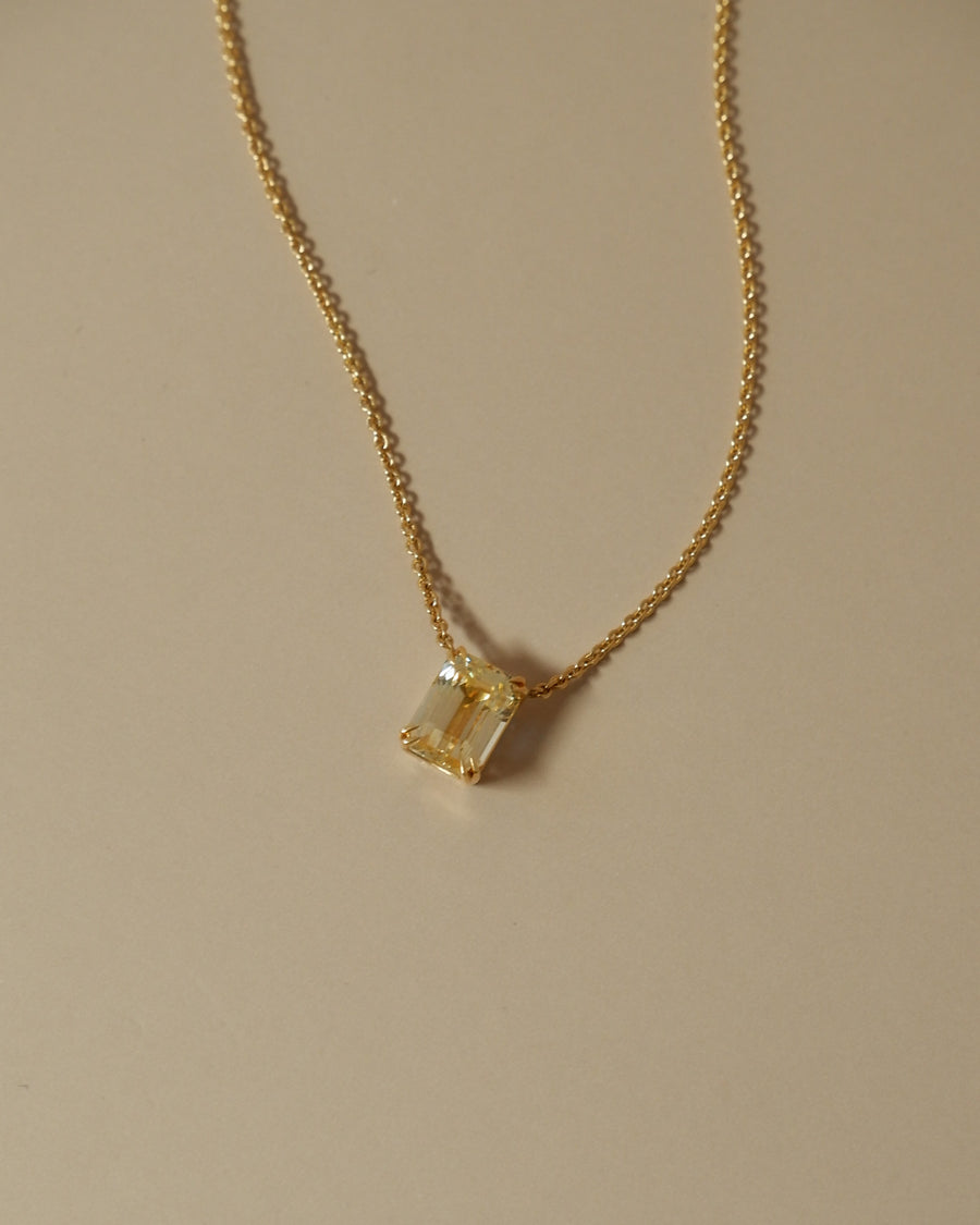 Yellow Sapphire Pendant