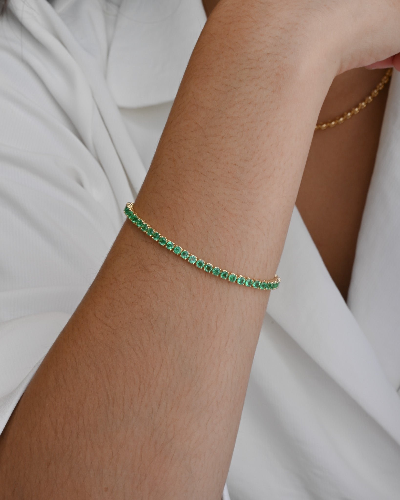 Emerald Tennis Bracelet