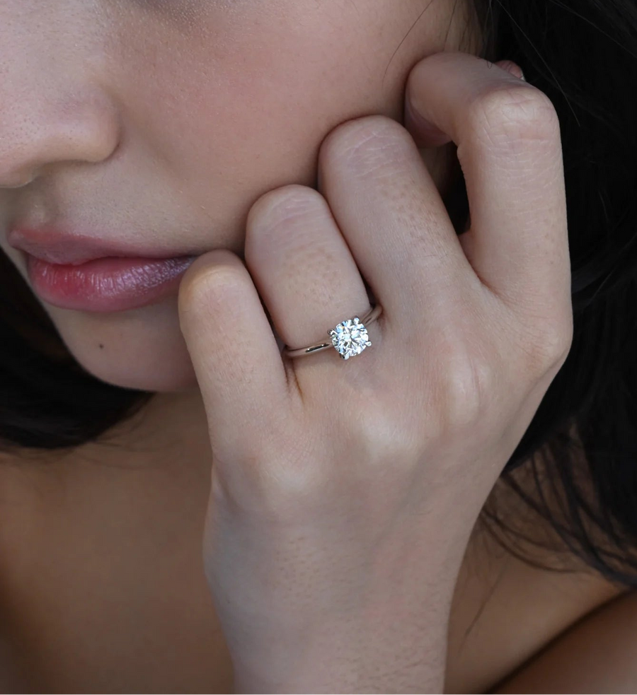 Round Brilliant Cut Diamond Engagment Ring
