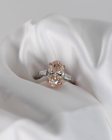 4ct Oval Cut Diamond Engagement Ring