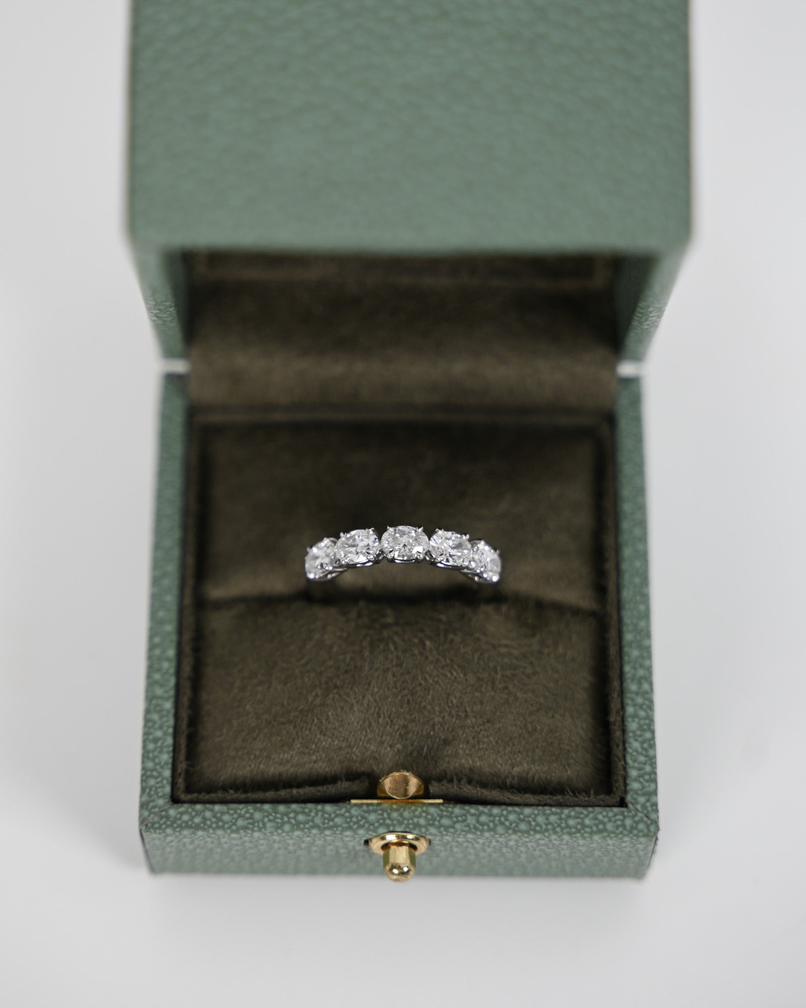 1.58ct Oval Cut East-West Eternity Band