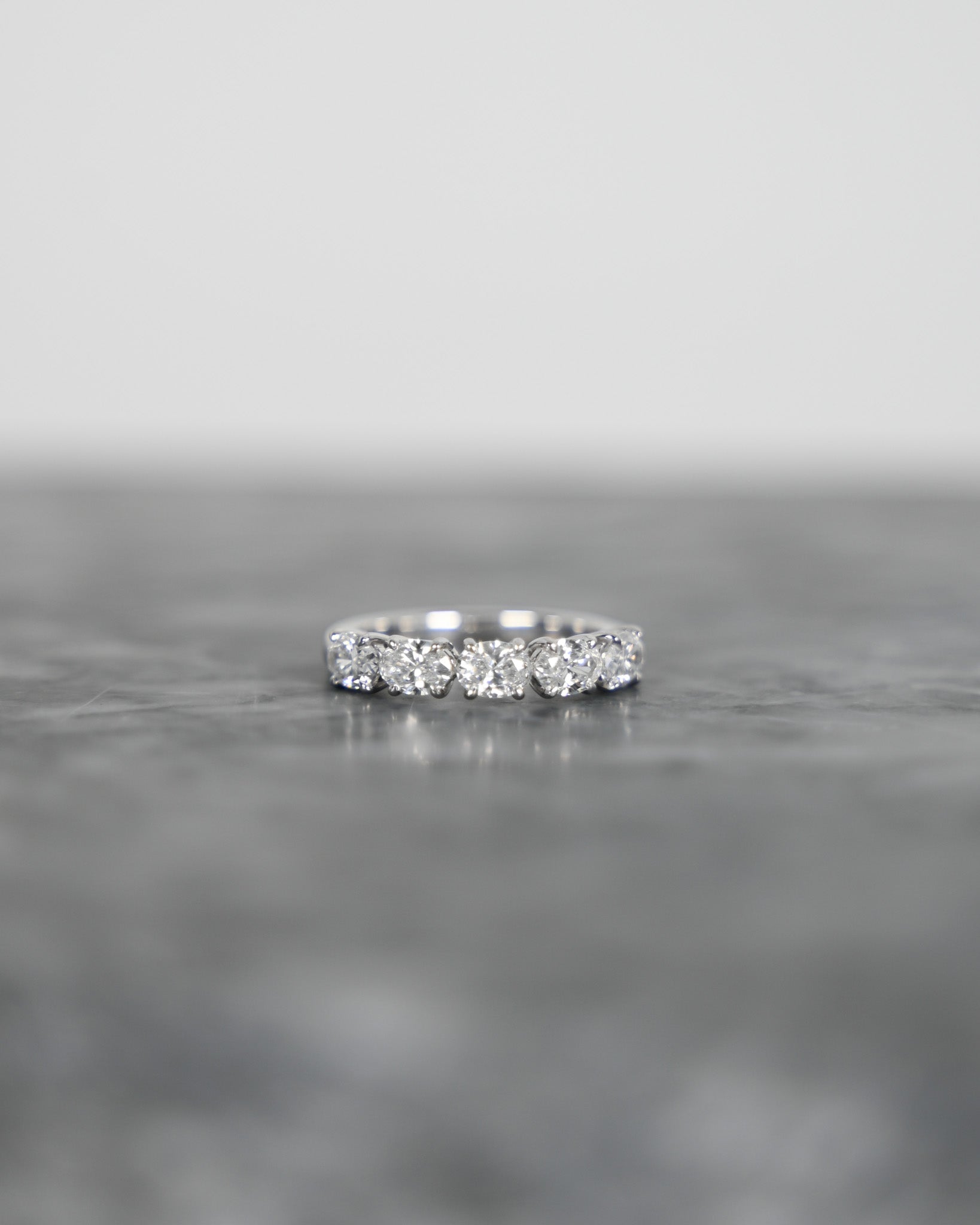 1.58ct Oval Cut East-West Eternity Band
