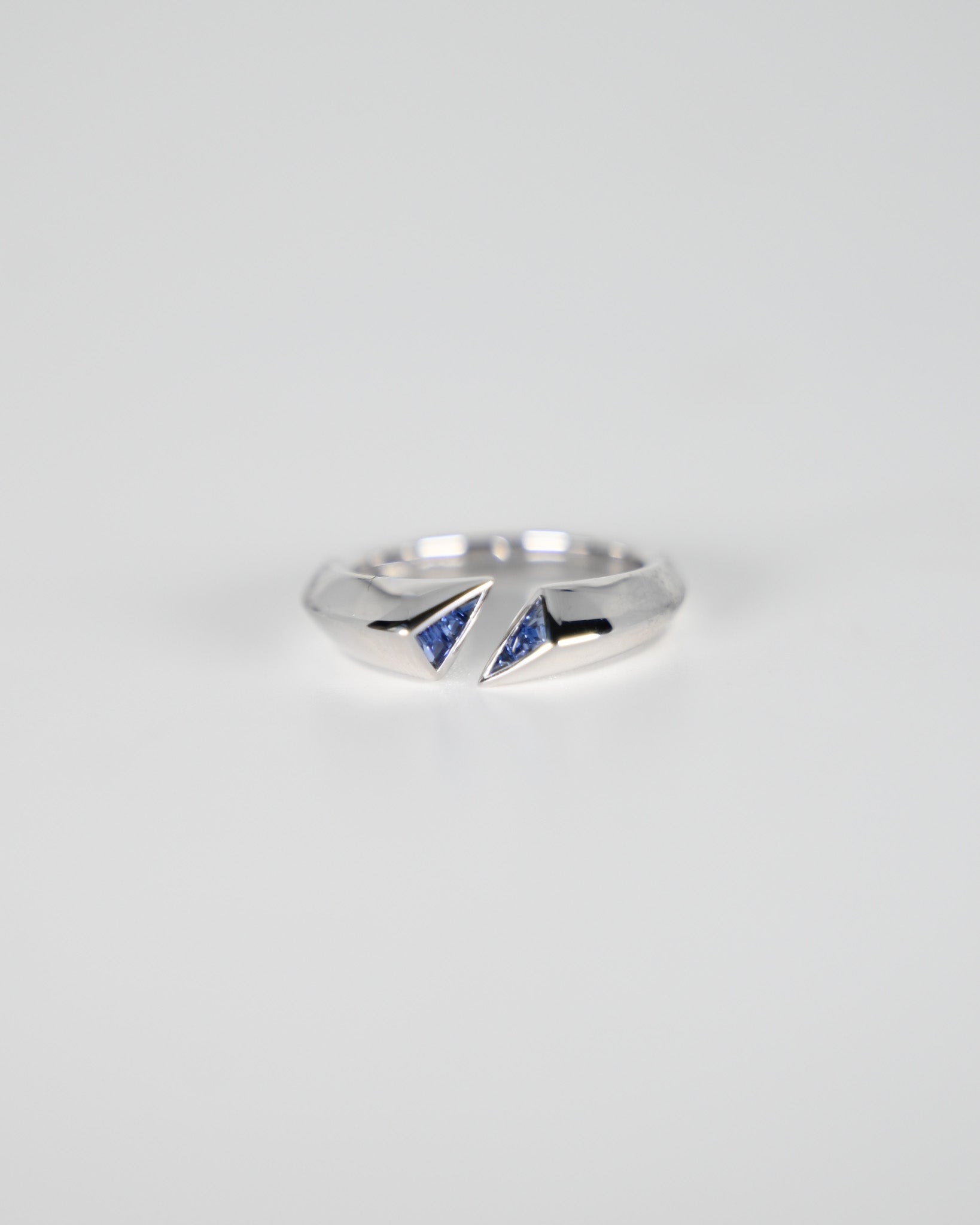 Sapphire Art Deco Band