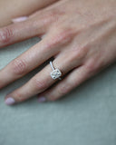 AG.22 | Emerald Cut Halo Engagement Ring