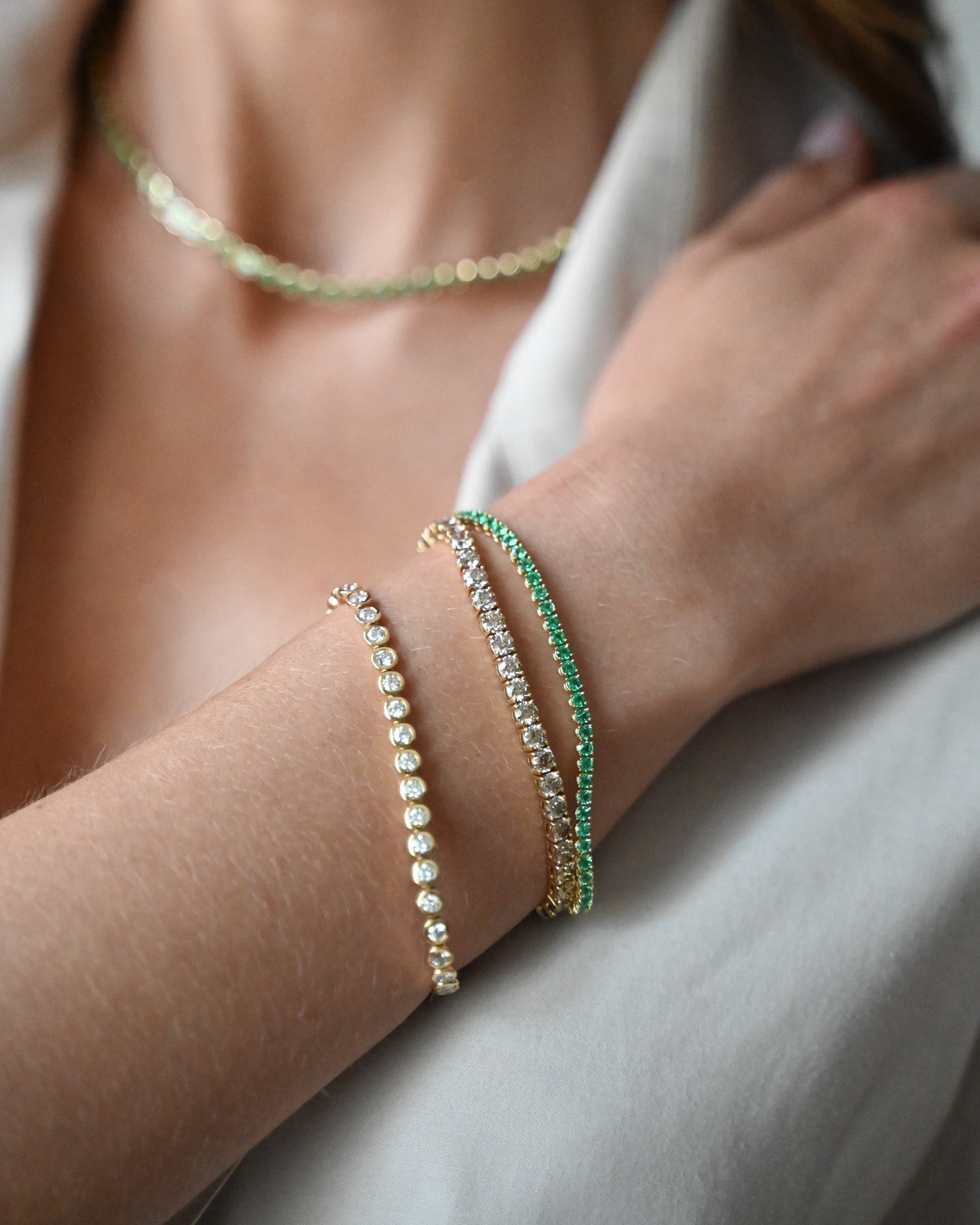 Emerald Tennis Bracelet
