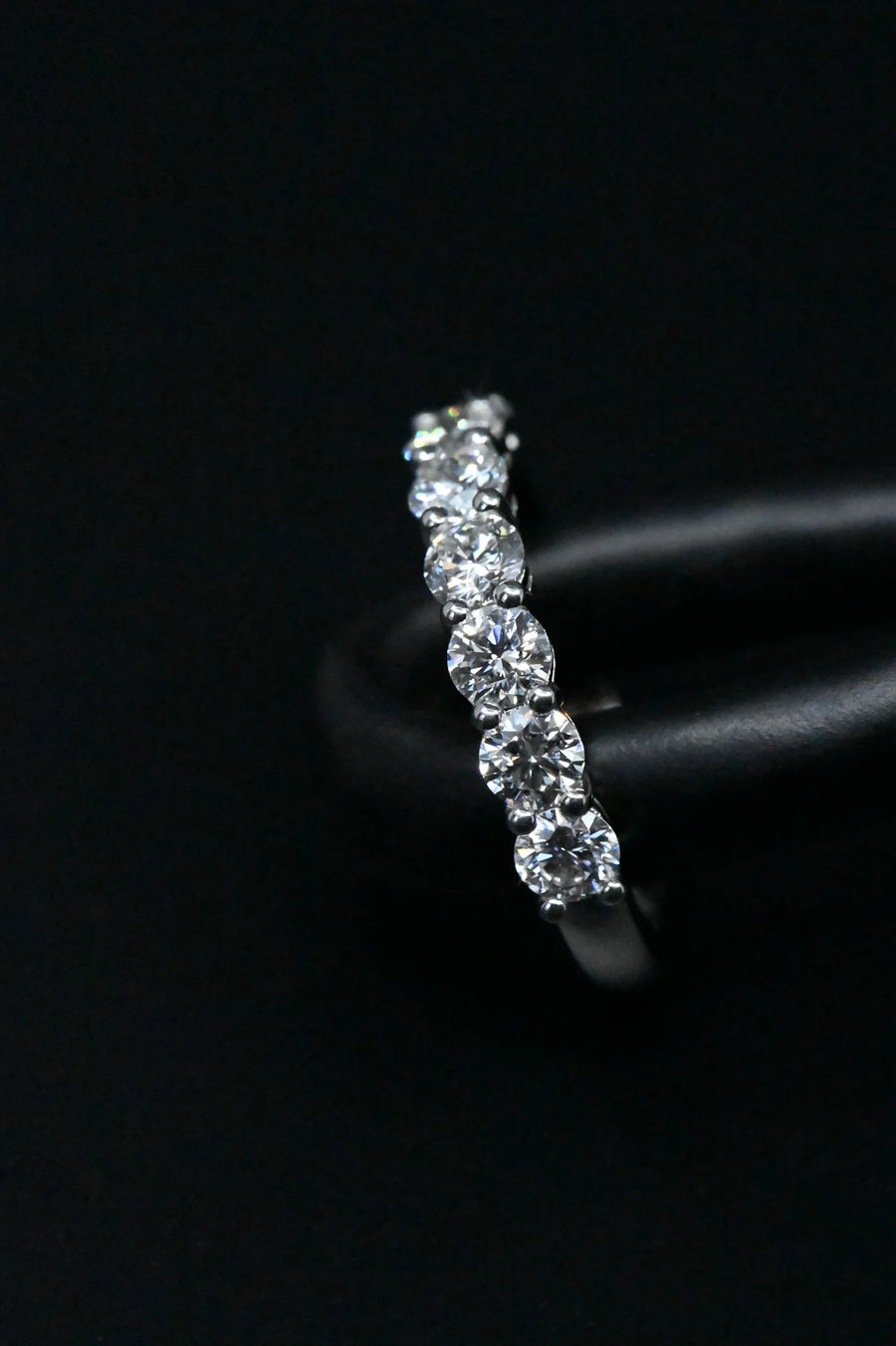 Round Brilliant Cut Diamond Eternity Band in 18ct White Gold