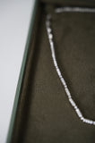 Grain Set Diamond Necklace | WG