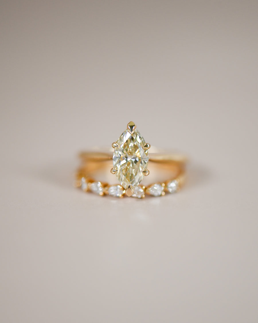Marquise Champagne Diamond Ring