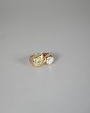 18ct Yellow Gold Two Stone Ring