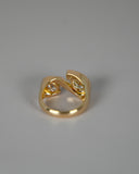 18ct Yellow Gold Two Stone Ring