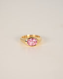 2.16ct Oval Cut Padparadscha Sapphire Ring