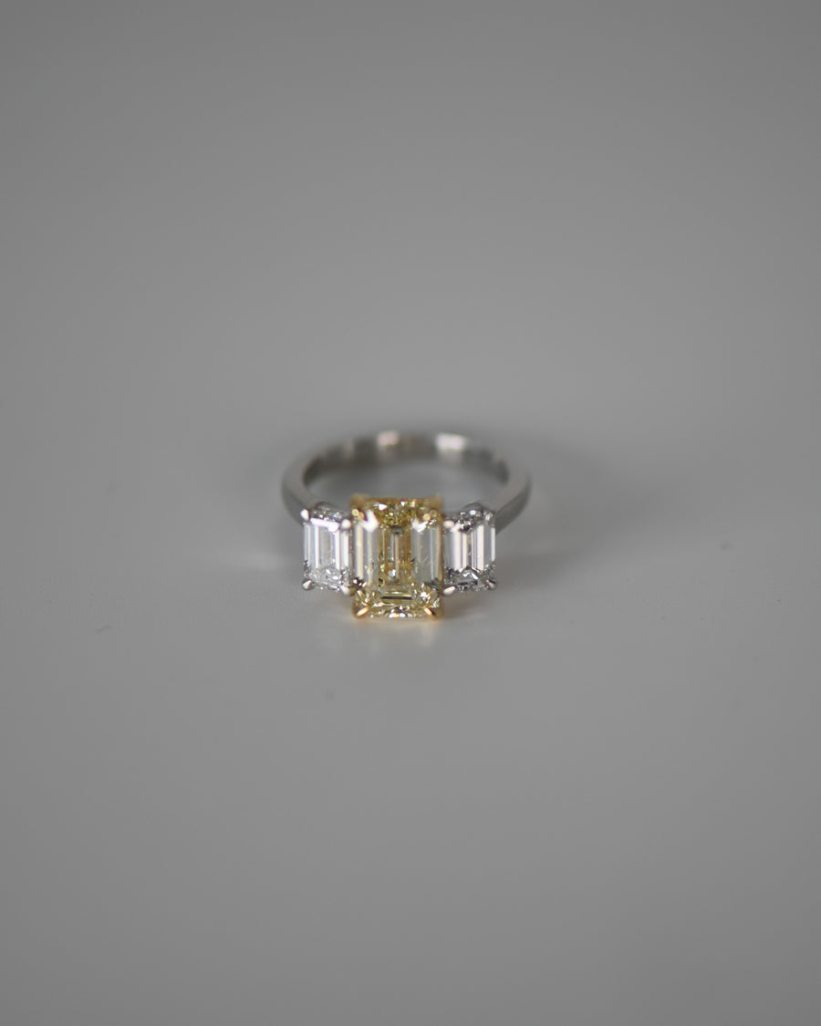 Yellow Diamond Trilogy Ring