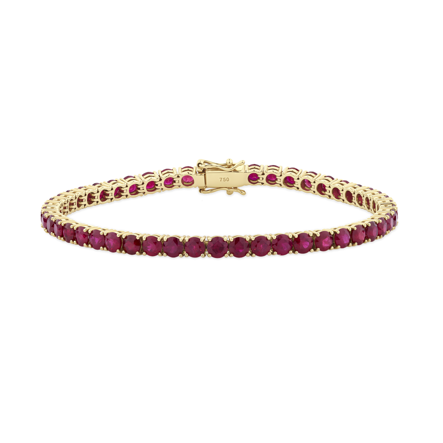 11.3ct Ruby Tennis Bracelet in 18ct Yellow Gold