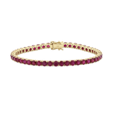 11.3ct Ruby Tennis Bracelet in 18ct Yellow Gold
