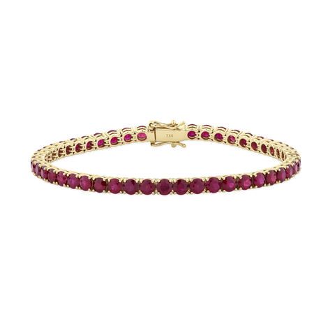 11.3ct Ruby Tennis Bracelet in 18ct Yellow Gold