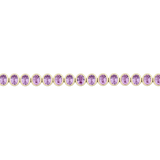 Pink Sapphire Tennis Bracelet in 18ct Gold