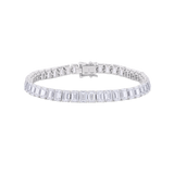 23.23ct Emerald Cut Diamond Tennis Bracelet
