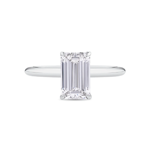 AG.08 | Emerald Cut Solitaire Engagement Ring