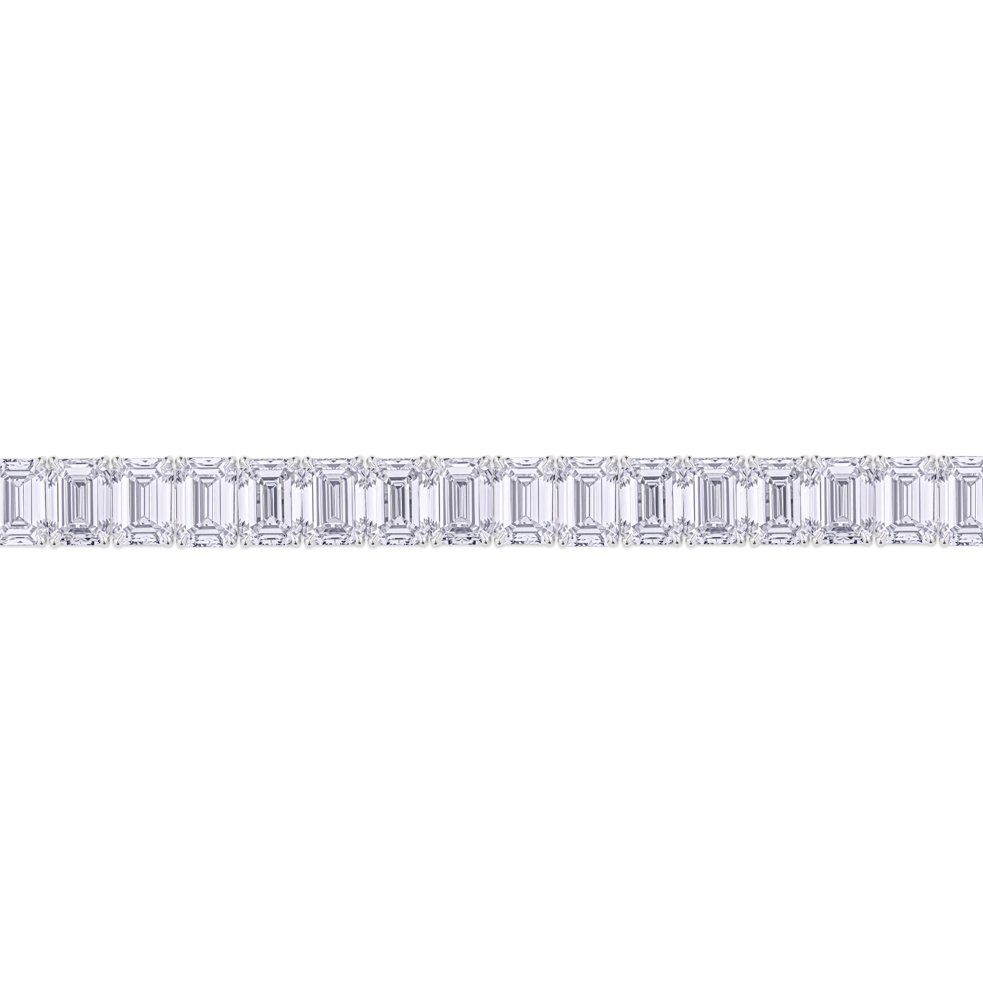 23.23ct Emerald Cut Diamond Tennis Bracelet