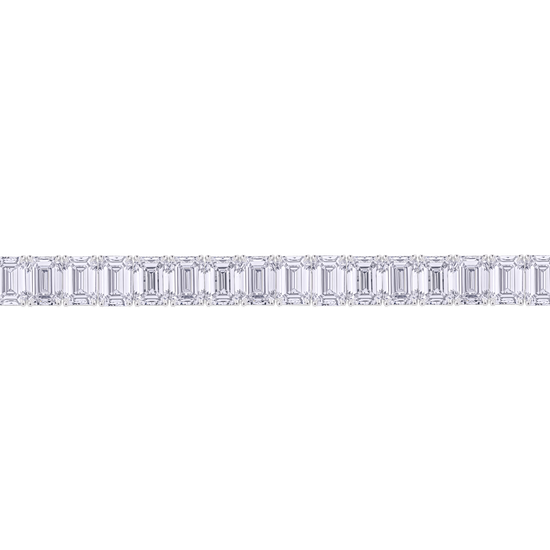 23.23ct Emerald Cut Diamond Tennis Bracelet