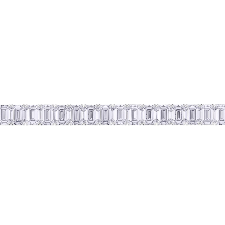 23.23ct Emerald Cut Diamond Tennis Bracelet