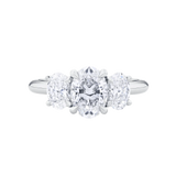 AG.29 | Oval Cut Diamond Trilogy Engagement Ring