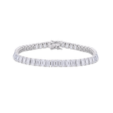 15.88ct Emerald Cut Diamond Tennis Bracelet