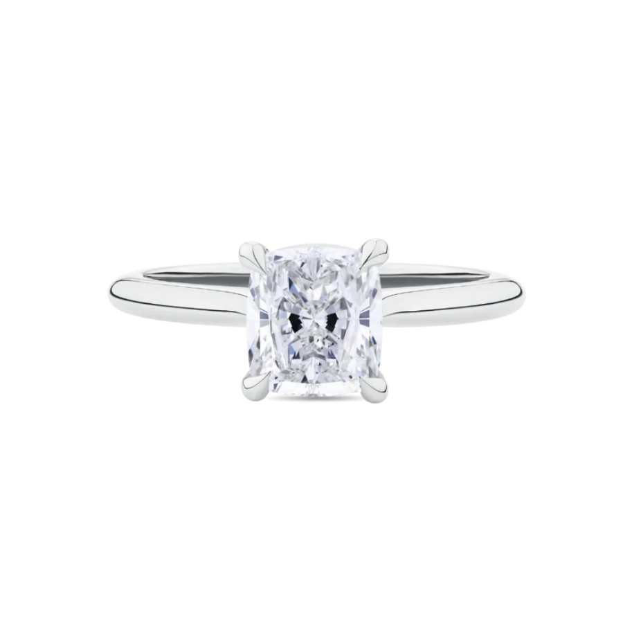 Cushion Cut Diamond Engagement Ring in Platinum