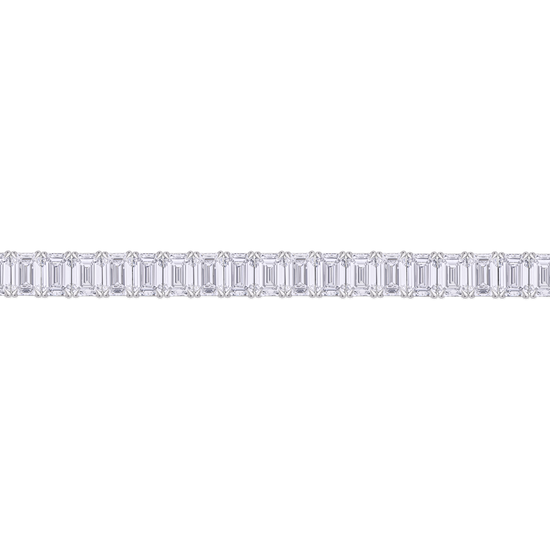 15.88ct Emerald Cut Diamond Tennis Bracelet